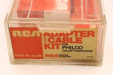 Kit de adaptador e cabo RCA antigo para manutenção de TV colorida Philco RARO 10J408 comprar usado  Enviando para Brazil