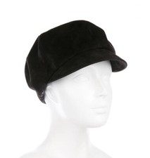 Boné de couro boina Christian Dior preto camurça jornaleiro 58 comprar usado  Enviando para Brazil