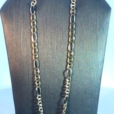 Gold figaro chain for sale  Goshen