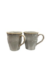 Conjunto de 2 canecas Lenox Organics cinza grés cor pedra cinza 10 onças cinza comprar usado  Enviando para Brazil