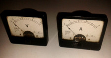 Voltmetro amperometro vintage usato  Viareggio