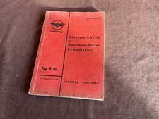 Ersatzteilliste hanomag radsch gebraucht kaufen  Kulmbach