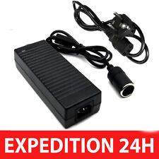 Usado, Convertisseur Adaptateur AC 220V à DC 12V 10A 60W Prise Murale à Allume Cigarre comprar usado  Enviando para Brazil