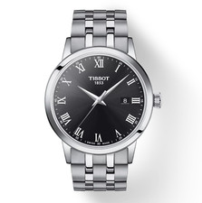 Relógio masculino Tissot Classic Dream T129410 A mostrador preto caixa e papéis usados, usado comprar usado  Enviando para Brazil