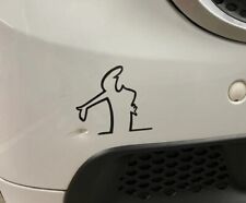 Aufkleber "La Linea" Verärgertes Männchen / Kratzer - Schwarz Lui Comic Auto HL comprar usado  Enviando para Brazil