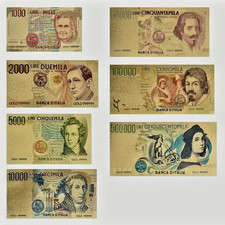 Banconote lire dorate usato  Valderice