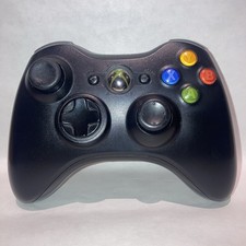 Controle oficial Microsoft XBox 360 sem fio original do fabricante preto testado e limpo comprar usado  Enviando para Brazil