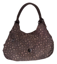 Bolsa hobo de náilon com estampa de macaco marrom Kipling Monkey Mania comprar usado  Enviando para Brazil