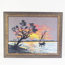Embroidered ocean sunset for sale  Pittsburgh