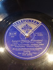 Schellackplatte telefunken tan gebraucht kaufen  Hoßkirch