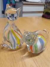 Pair art glass for sale  MANCHESTER