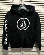 Sudadera con Capucha Volcom Cremallera Juvenil Negro/Blanco Logo Gráfico Talla Pequeña (8) Bolsillos segunda mano  Embacar hacia Argentina