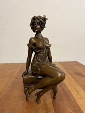 Bronze sculpture lady for sale  UK