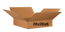 Caixa de papelão ondulado 26" x 26" x 6" - CAIXA ÚNICA - PLANA comprar usado  Enviando para Brazil