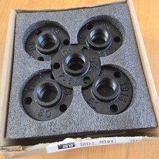 Pacote com 20 1" flange de piso de ferro fundido preto decoração de tubo flange acessórios para tubos NOVO comprar usado  Enviando para Brazil