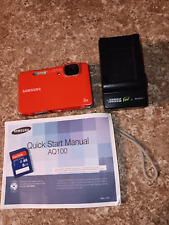 Câmera Digital Samsung AQ100 Laranja Queimado 12.2 MP 5X Zoom Óptico Impermeável, usado comprar usado  Enviando para Brazil