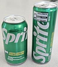 Sprite regular + latas finas🍁 Canadá francês + inglês 🍁 Latas colecionáveis vazias, usado comprar usado  Enviando para Brazil