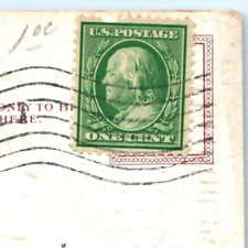 Selo antigo "On the Nose" Benjamin Franklin Green One 1 centavo EUA 1909 comprar usado  Enviando para Brazil