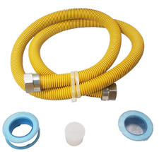 Kit de linha de gás flexível Puxyblue 48" para secador fogão fogão fogão kit secador a gás flexível comprar usado  Enviando para Brazil