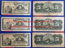 ESPAÑA COLONIAL. Precio de 1 billete 5 centavos de peso año 1896 Banco Español. comprar usado  Enviando para Brazil
