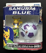 Figura de Pikachu de fútbol japonés azul samurai 2009 Pokemon Moncolle Takara Tomy Samurai segunda mano  Embacar hacia Argentina