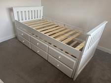 Solid pine white for sale  LEEDS