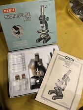 Vintage merit microscope for sale  LONDON