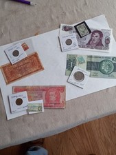 Juegos del mundo - Billete, moneda y sello - 4 juegos segunda mano  Embacar hacia Mexico