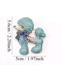 Broche Poodle Pin cachorro azul joias da moda NOVO frete grátis 2 polegadas comprar usado Broche Poodle Pin cachorro azul joias da moda NOVO frete grátis 2 polegadas comprar usado  Enviando para Brazil