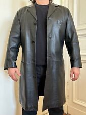 Ledermantel schwarz echt gebraucht kaufen  Berlin