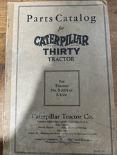 LIVRO MANUAL DE PEÇAS DE TRATOR CATERPILLAR Thirty Nº. S-1001 a S-3100 comprar usado  Enviando para Brazil