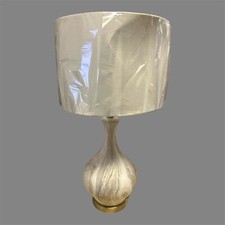 Abajur de mesa Mila Akela mármore branco e cinza cerâmica, usado comprar usado  Enviando para Brazil