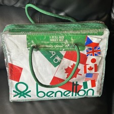 Usado, Conjunto de lençóis vintage United Colors of Benetton tamanho completo novo na caixa comprar usado  Enviando para Brazil