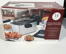 Fritadeira elétrica Elite Gourmet EDF-3500 imersão aço inoxidável 3,5 qt comprar usado  Enviando para Brazil