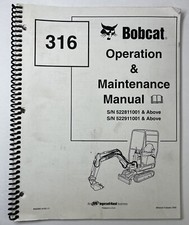 Bobcat 316 Mini Escavadeira Manual de Operação e Manutenção #6902283 Proprietários comprar usado  Enviando para Brazil