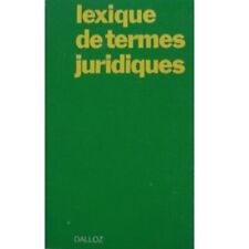 Lexique termes juridiques d'occasion  France