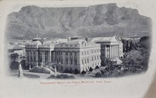 Cartão postal vintage Parliament House & Table Mountain, Cidade do Cabo, usado comprar usado  Enviando para Brazil
