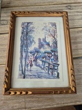 Ancienne lithographie cadre d'occasion  Gueux