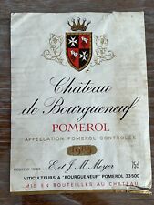 étiquette château bourgueneu d'occasion  Toul