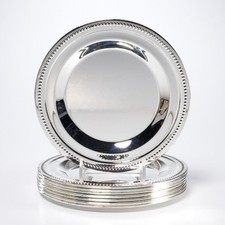 silver charger plates for sale  Boonton