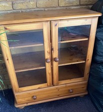 Solid wood bookcase for sale  CANNOCK