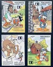 Maldive francobollo colombiano usato  Spedire a Italy