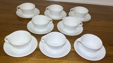 Conjunto de 8 xícaras e pires Corelle Winter Frost branco cabo com gancho vários disponíveis! comprar usado  Enviando para Brazil