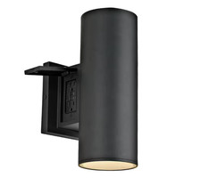 13,39 pulgadas. Aplique de luz de pared exterior cilindro negro mate segunda mano  Embacar hacia Mexico