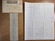 1868 Treasure City NV Wells Fargo 2p Carta Minas Políticas Chegando Capa de Inverno comprar usado  Enviando para Brazil