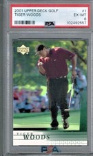 2001 Upper Deck Golf # 1 Tiger Woods PSA 6 5381, usado comprar usado  Enviando para Brazil