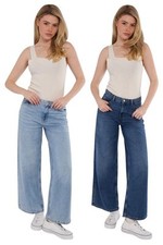 Jeans feminino EX M&S perna larga desleixado cintura média comprar usado  Enviando para Brazil