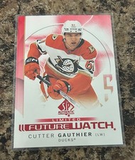 2024-25 SP Autêntico Vermelho Limitado Futuro Relógio Cortador Gauthier #147 RC comprar usado  Enviando para Brazil