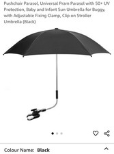 Universal black pushchair for sale  STIRLING