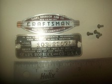 Nome e modelo placas e brads de 9" torno de madeira Sears Craftsman #103.23070 comprar usado  Enviando para Brazil